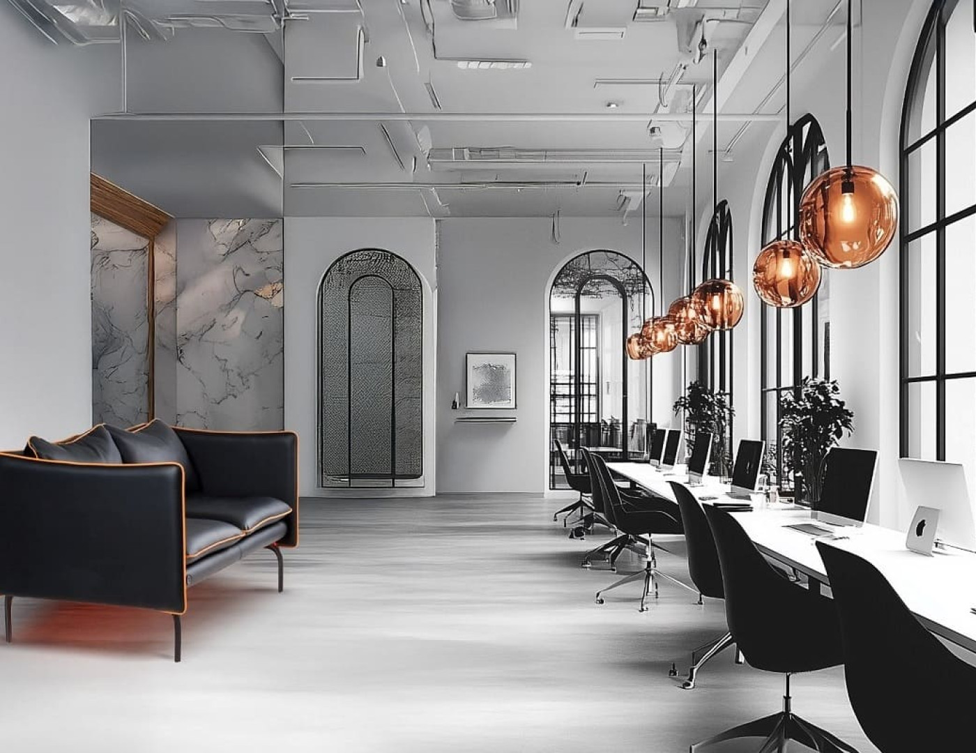 Офисный диван Ностальгия с подсветкой — фото № 1